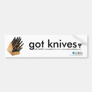 Got Knives Cutco Bumper Sticker