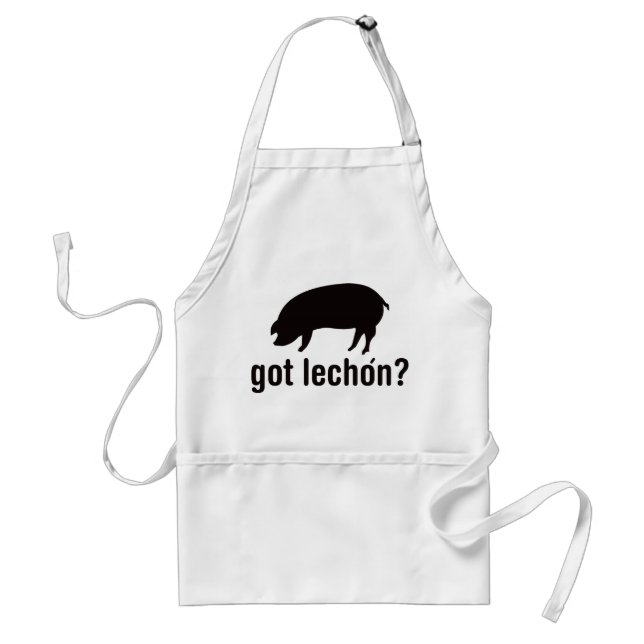 Got Lechon - Basic Black Standard Apron (Front)