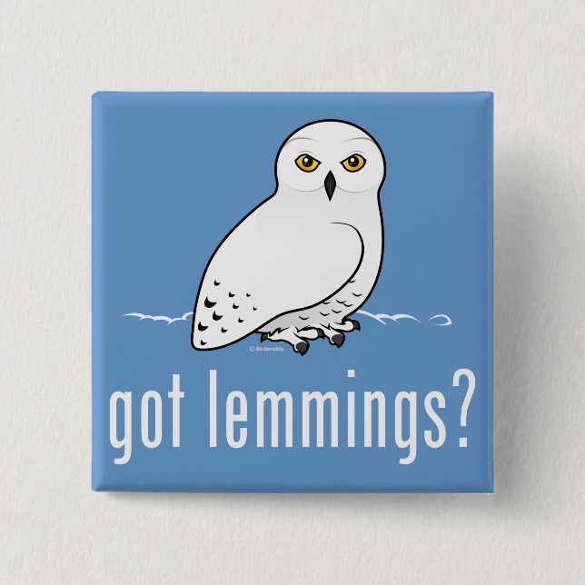 got lemmings? 15 cm square badge (Front)