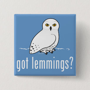 got lemmings? 15 cm square badge