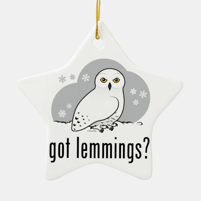 got lemmings? ceramic tree decoration (Front)