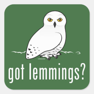 got lemmings? square sticker