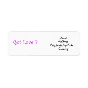 Got Love-address label