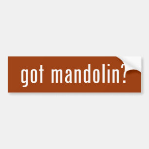got mandolin? bumper sticker