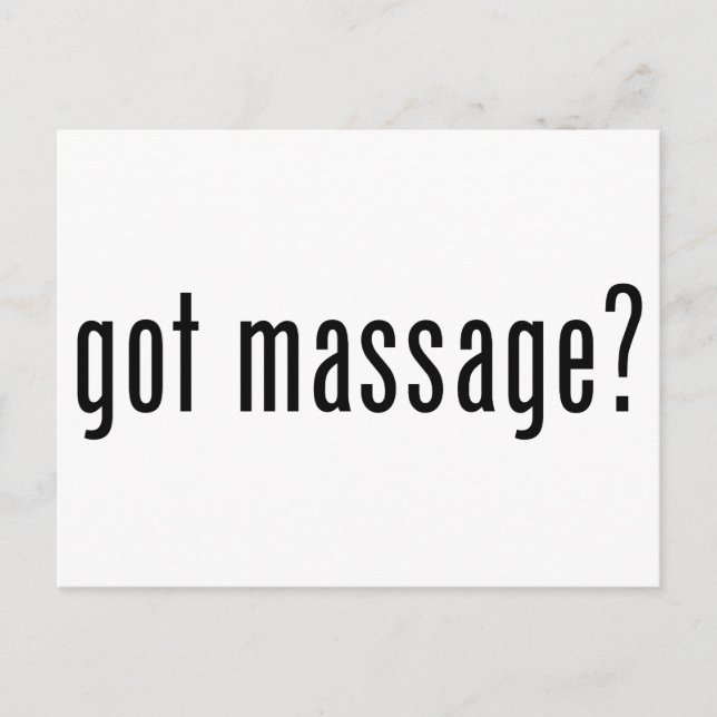 Got Massage? Postcard (Front)