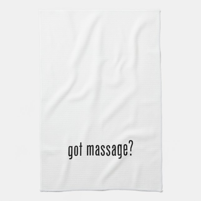 Got Massage? Tea Towel (Vertical)