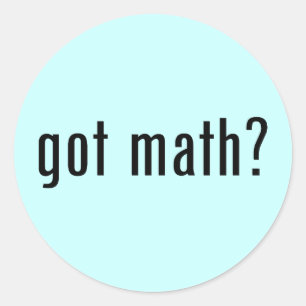 got math? classic round sticker