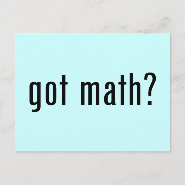 got math? postcard (Front)