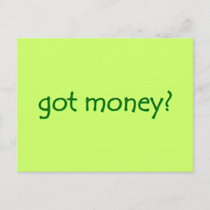 got money? Postcard