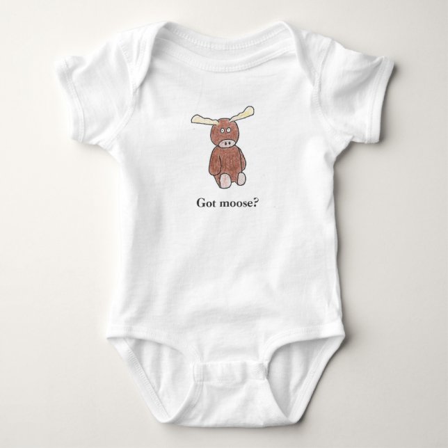 Got Moose Baby One-Piece Bodysuit (Front)