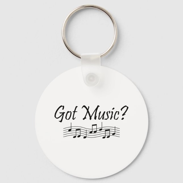 Got Music? (Notes 1) Key Ring (Front)