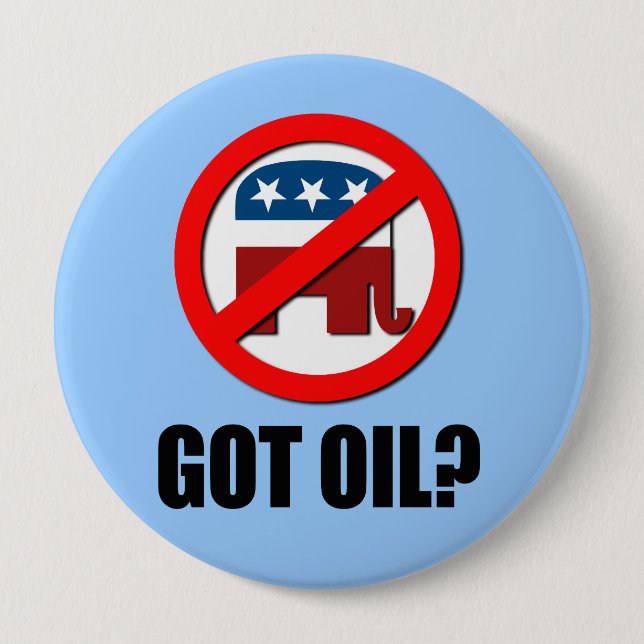 Got Oil 10 Cm Round Badge (Front)