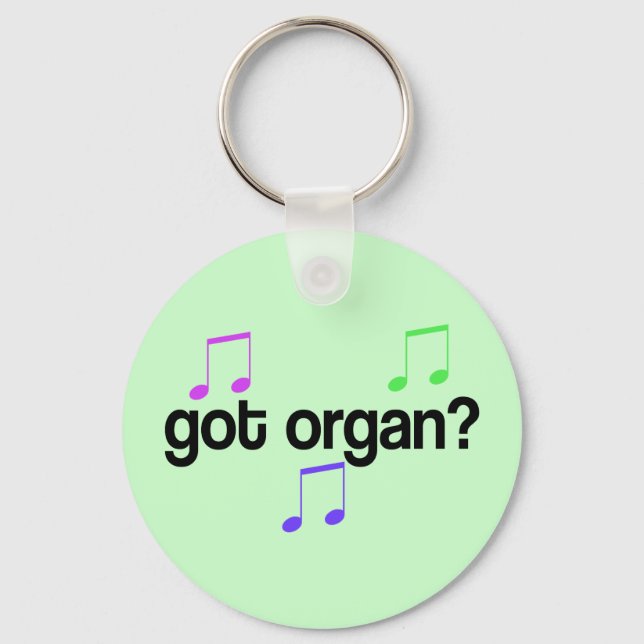 Got Organ Music Gift Key Ring (Front)