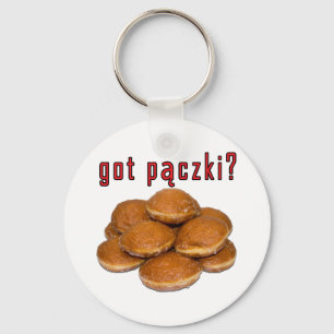 got paczki? Polish Dessert Key Ring