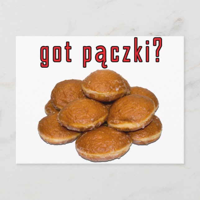 got paczki? Polish Dessert Postcard (Front)