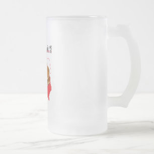 got paczki? Polish Map Frosted Glass Beer Mug