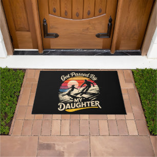 Got Passed By My Daughter Funny Skiing Ski Lover Doormat