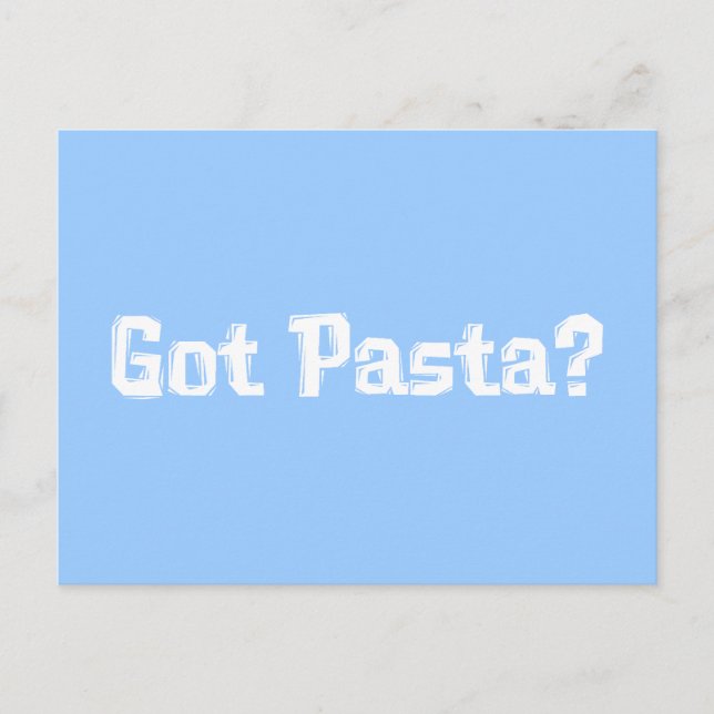 Got Pasta Gifts Postcard (Front)