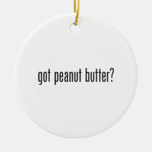 got peanut butter ceramic tree decoration