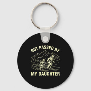 Got Ped By My Daughter Funny Skiing _2  Key Ring