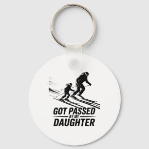 Got Ped By My Daughter Funny Skiing _49 Key Ring