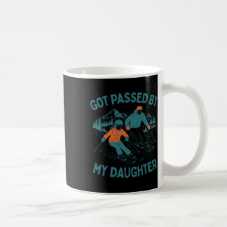 Got Ped By My Daughter Funny Skiing Dad Winter Spo Coffee Mug