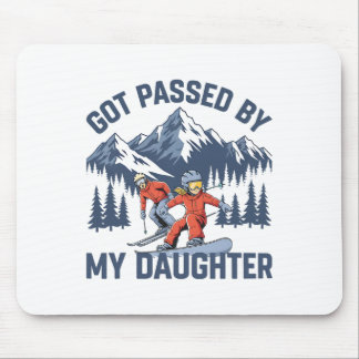 Got Ped By My Daughter Funny Skiing Family _8 Mouse Mat