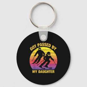 Got Ped By My Daughter Funny Skiing Family  Key Ring
