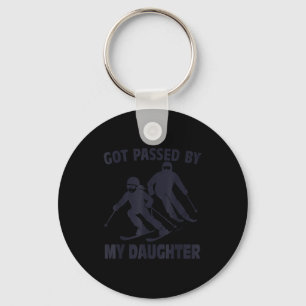 Got Ped By My Daughter Funny Skiing Key Ring