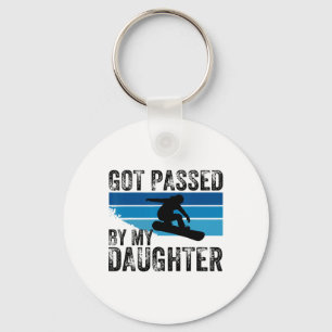 Got Ped By My Daughter Funny Skiing Lover Design Key Ring
