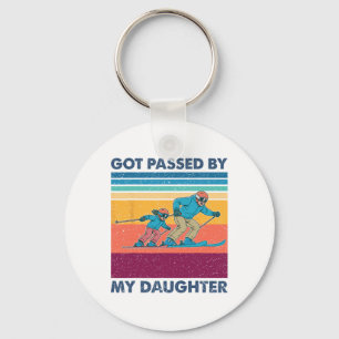 Got Ped By My Daughter Funny Skiing Men Women _1 Key Ring