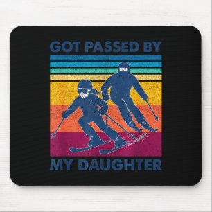 Got Ped By My Daughter Funny Skiing Mouse Mat
