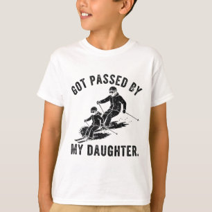 Got Ped By My Daughter Funny Skiing Ski Dad Winter T-Shirt