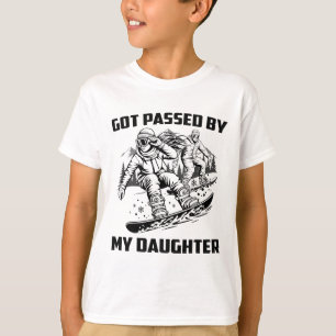Got Ped By My Daughter Funny Skiing Ski Dad Winter T-Shirt