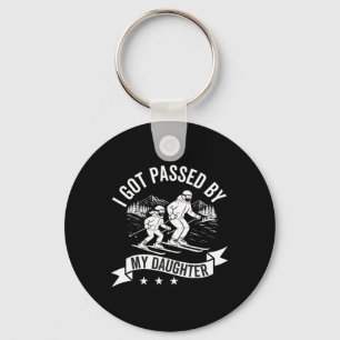 Got Ped By My Daughter Funny Skiing Ski Husnd Dad Key Ring