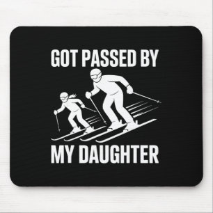 Got Ped By My Daughter Funny Skiing Snow Mouse Mat
