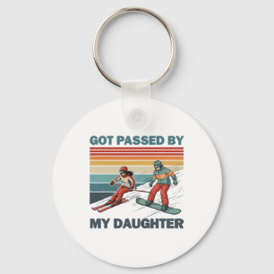 Got Ped By My Daughter Funny Skiing Snowboarding Key Ring