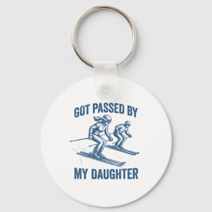 Got Ped By My Daughter Skiing Gifts Men And Women Key Ring