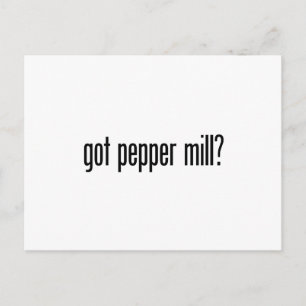 got pepper mill postcard