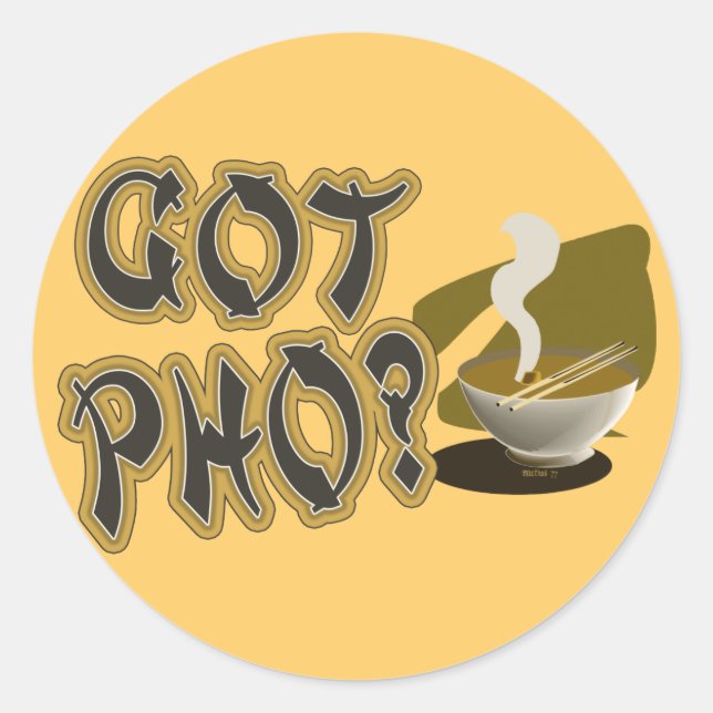 Got Pho 08 Classic Round Sticker (Front)