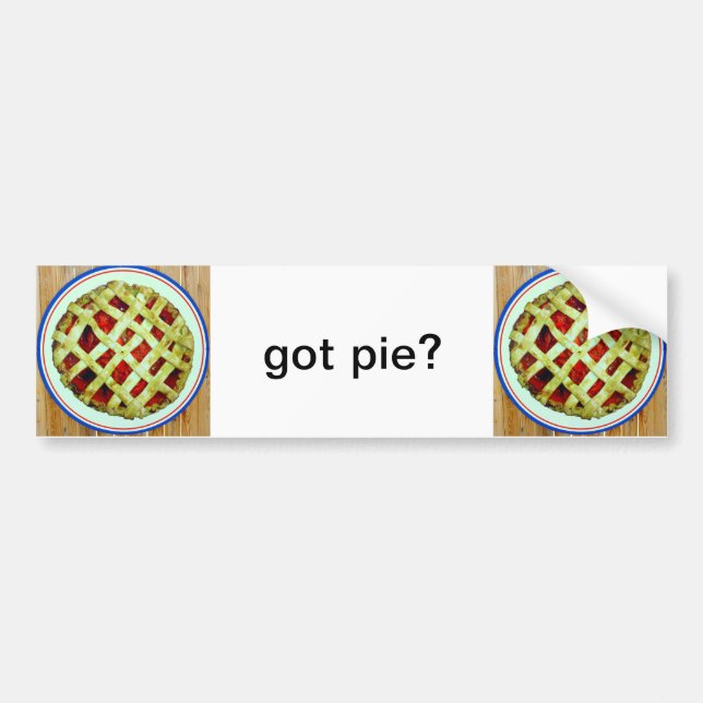 got pie bumper sticker (Front)