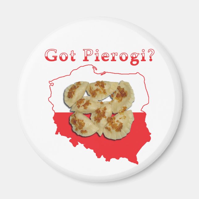 Got Pierogi Polish Map Magnet (Front)