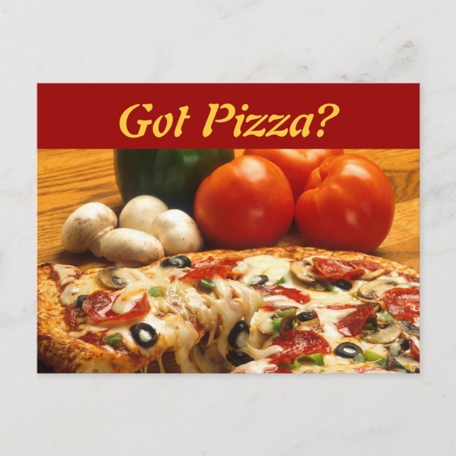 Got Pizza? postcard (Front)