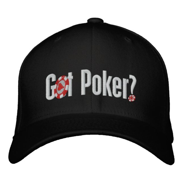 Got Poker Embroidered Baseball Cap (Front)