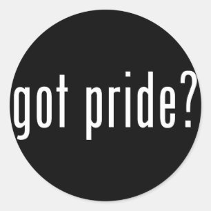 got pride? classic round sticker