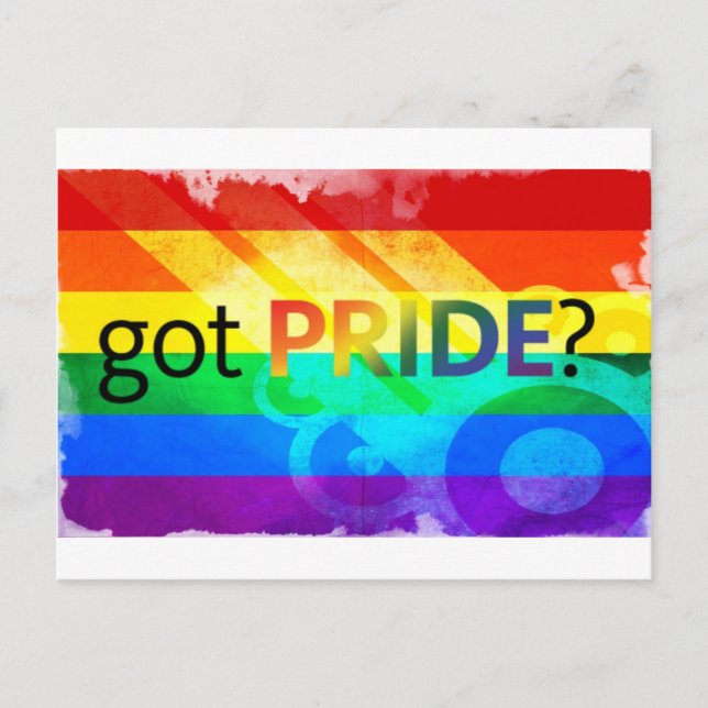 Got Pride LGBT Flag Postcard (Front)