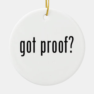 got proof? ceramic tree decoration