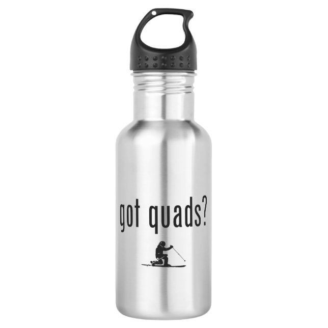 Got Quads Telemark Skiing 532 Ml Water Bottle (Front)