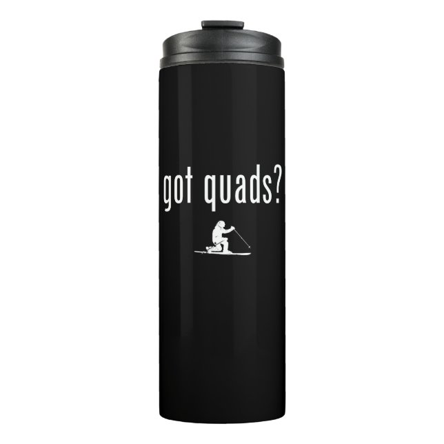 Got Quads Telemark Skiing Thermal Tumbler (Front)