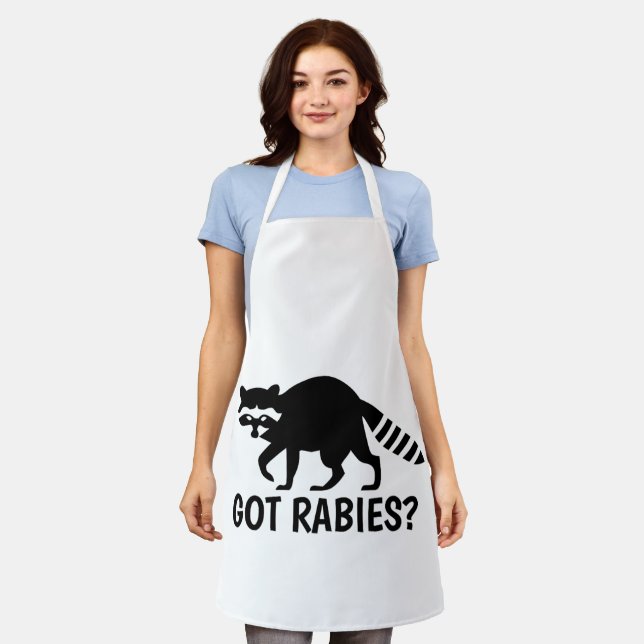 Got Rabies Racoon Apron (Worn)
